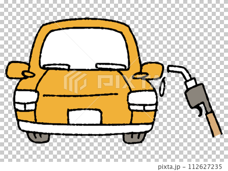 Illustration of a car refueling 112627235