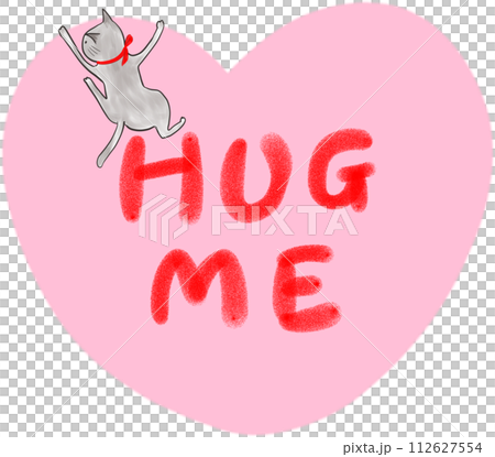 猫とハート_HUG ME 112627554