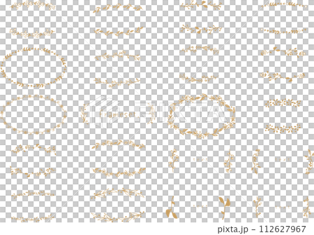 一組顏色平靜的植物框架。 一組顏色平靜的植物框架。 112627967