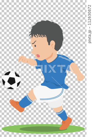 パスを出すサッカー選手 パスを出すサッカー選手 112630872