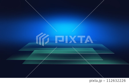Abstract design background with surfaces in perspective concept series  112632226