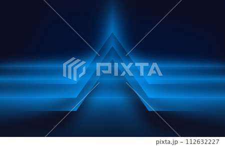 Abstract blue background with cross light effects concept series  112632227