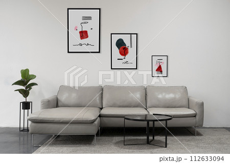 modern room with photoframe modern room with photoframe 112633094