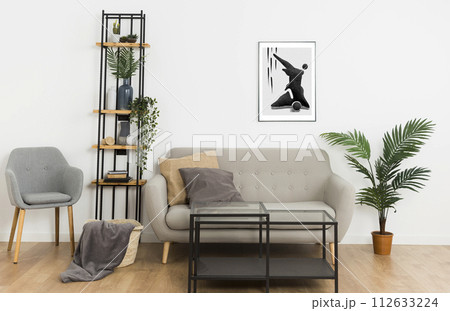 interior living room with sofa interior living room with sofa 112633224