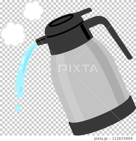 從加熱鍋中倒入熱水 112633604