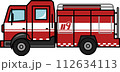 fire truck on white background 112634113