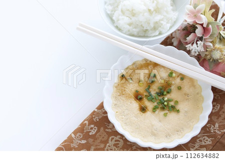 ひき肉入り中華茶碗蒸し 112634882