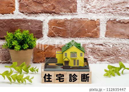 戸建て住宅と住宅診断のイメージ 戸建て住宅と住宅診断のイメージ 112635447