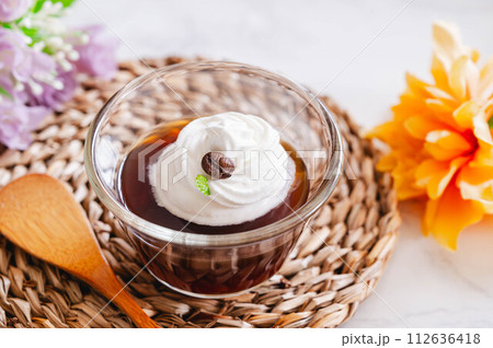 手作りのコーヒーゼリー 手作りのコーヒーゼリー 112636418