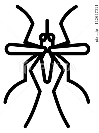 Mosquito linear icon. Summer outdoor pest symbol 112637311