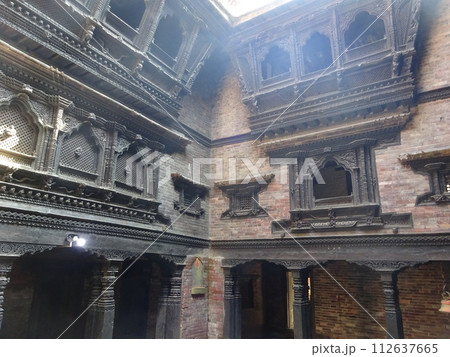 ネパール様式の建築 カトマンズ Katmandu, Nepal ネパール様式の建築 カトマンズ Katmandu, Nepal 112637665