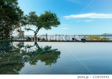Serene Infinity Pool at Heritance Kandalama, Sri Lanka. 112639343