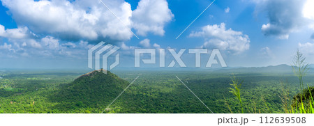 Panoramic View from Sigiriya Rock, Sri Lanka. 112639508