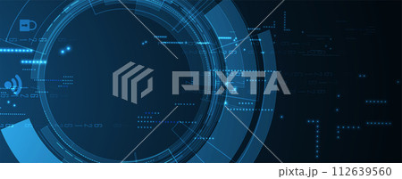 Abstract vector background. Futuristic technology style. Elegant background for business tech presentations. 112639560