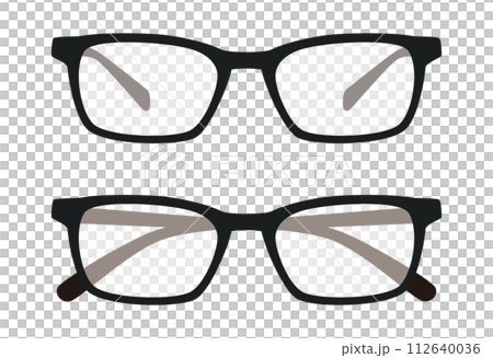 Simple black-rimmed glasses, glasses icon representing study and intelligence Simple black-rimmed glasses, glasses icon representing study and intelligence 112640036