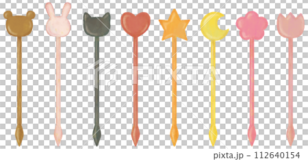 お弁当ピックのイラストセット 112640154