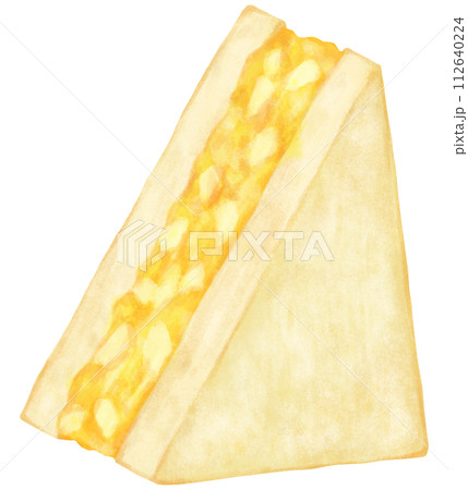 卵サンドのイラスト 卵サンドのイラスト 112640224