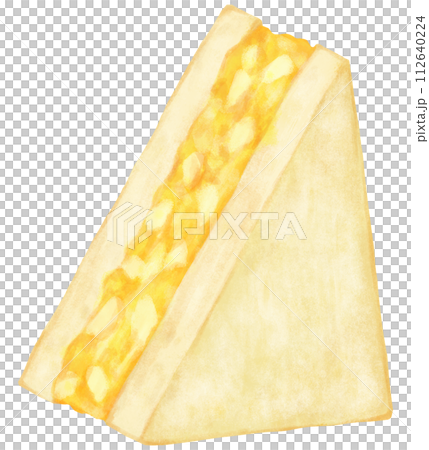 卵サンドのイラスト 卵サンドのイラスト 112640224