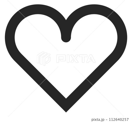 Heart symbol. Black line love icon. Like sign Heart symbol. Black line love icon. Like sign 112640257
