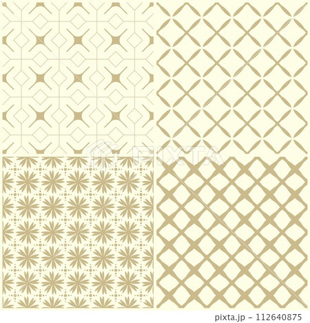 Set of ornament detailed repeating seamless pattern Set of ornament detailed repeating seamless pattern 112640875