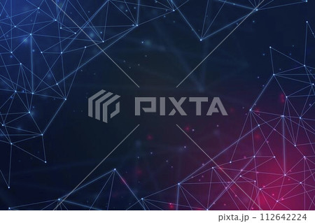 Gradient network connection background Gradient network connection background 112642224