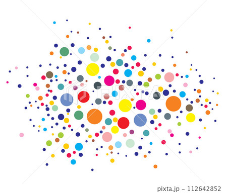 Disco lights dots pattern 112642852
