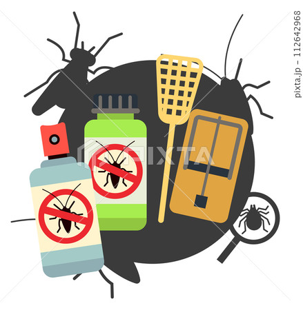 Home pest control concept. Insect removal chemicals 112642968