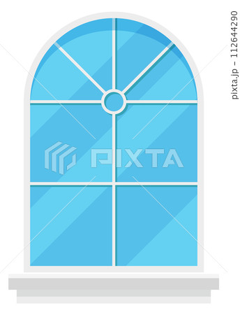 Window glass pane. House building interior element 112644290