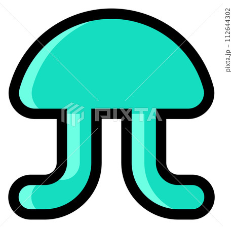 Color shape in retro videogame style. Funny icon Color shape in retro videogame style. Funny icon 112644302