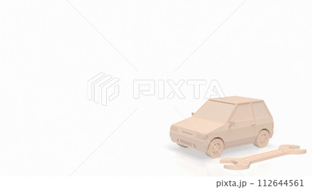 The car and tool for garage or service concept 3d rendering. 112644561