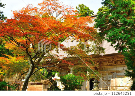 国上寺の紅葉(新潟県) 国上寺の紅葉(新潟県) 112645251