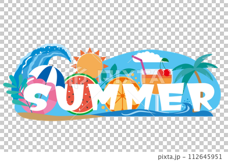 夏_summerの文字イラスト 112645951