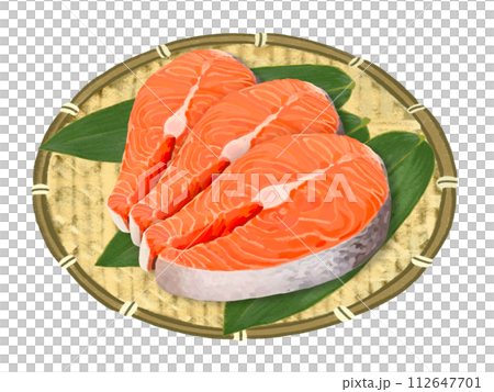 鮭魚片（圓片）濾鍋，附竹葉 112647701