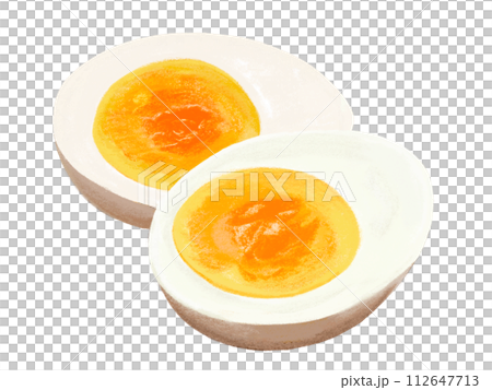 Boiled egg (cross section) Boiled egg (cross section) 112647713