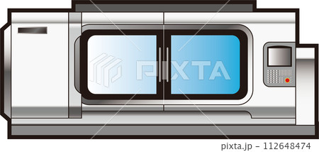 工作機械-旋盤　アイコン　シンプルなイラスト 112648474