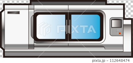 工作機械-旋盤　アイコン　シンプルなイラスト 112648474