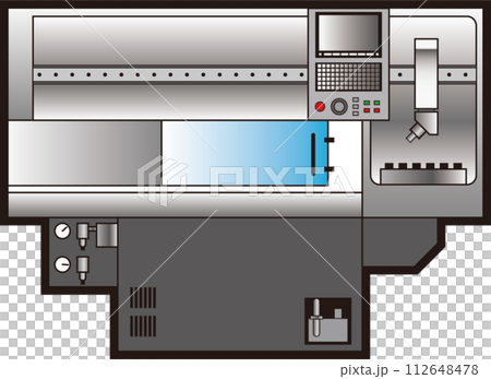 工作機械-旋盤 アイコン シンプルなイラスト 工作機械-旋盤 アイコン シンプルなイラスト 112648478