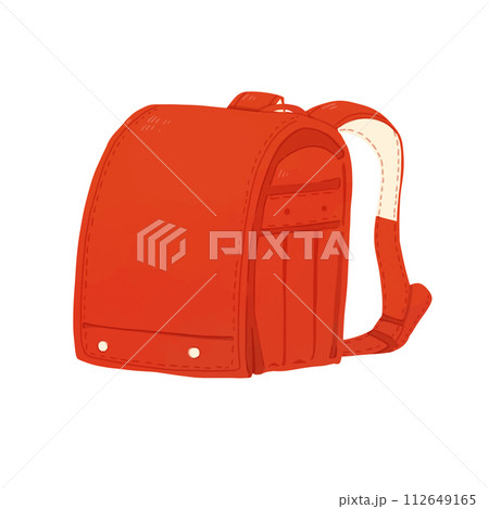 赤いランドセルのイラスト 112649165