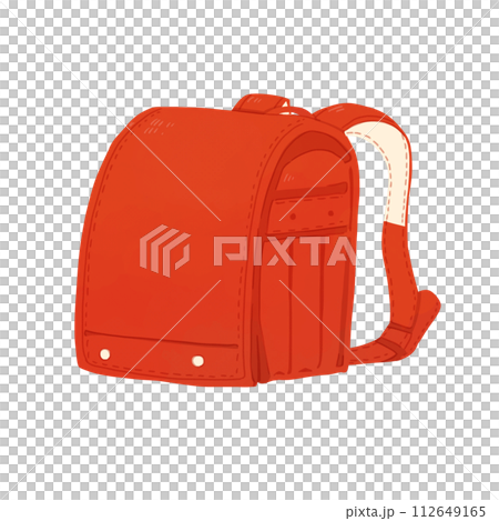 赤いランドセルのイラスト 112649165