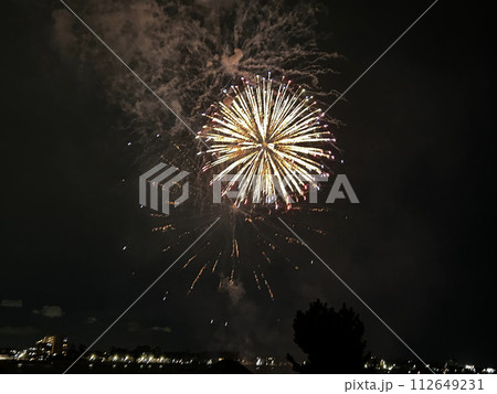 知多市の新舞子海岸の花火大会 知多市の新舞子海岸の花火大会 112649231
