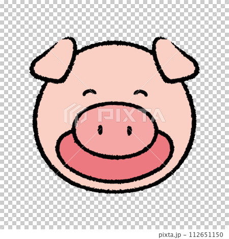 笑豬插畫素材 112651150