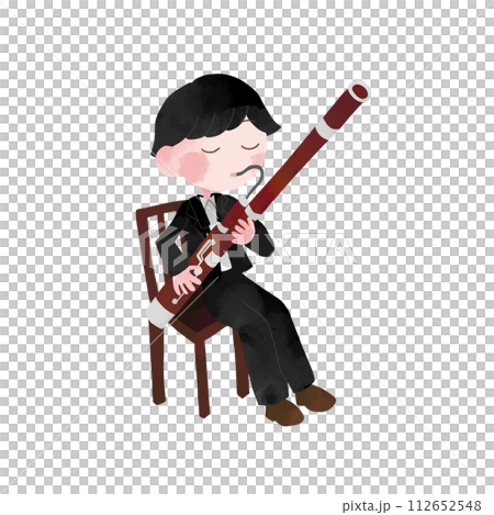 person playing the bassoon 112652548