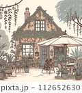 植物のある小さなカフェ 112652630