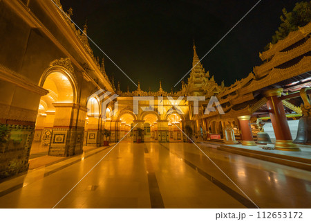 Mahamuni Buddha temple, Mandalay, Myanmar. Mahamuni Buddha temple, Mandalay, Myanmar. 112653172