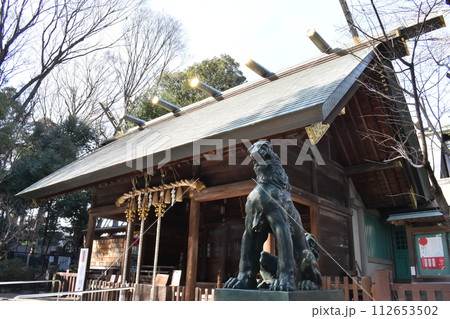 板橋東新町氷川神社、本殿、拝殿、東京板橋区 112653502