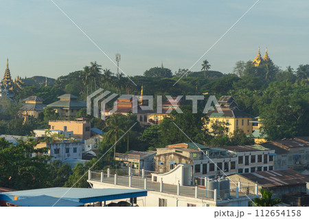 Shwedagon Pagoda, Burmese temples of Bagan City, unesco world heritage, Yangon, Myanmar or Burma. Tourist destination. Shwedagon Pagoda, Burmese temples of Bagan City, unesco world heritage, Yangon, Myanmar or Burma. Tourist destination. 112654158