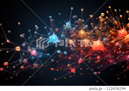 Nervous system, brain central nervous cells, neuroscience Nerve firing a signal 112656294