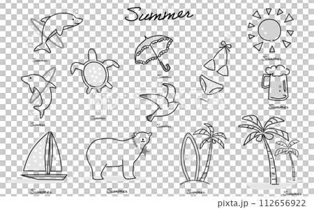Illustration of summer Illustration of summer 112656922
