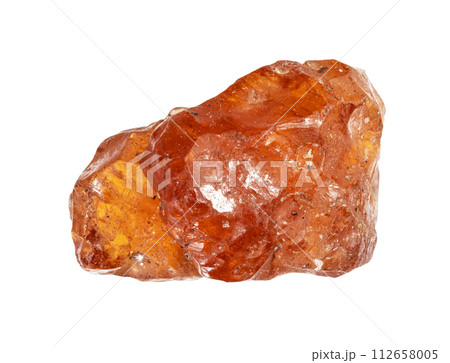 natural raw hessonite grossular crystal cutout natural raw hessonite grossular crystal cutout 112658005