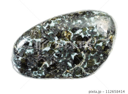 natural tumbled gabbro norite mineral cutout natural tumbled gabbro norite mineral cutout 112658414